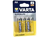 Элемент питания АА VARTA SuperLife R6/BL4 солевой